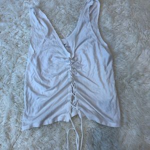 American Eagle tie up shirt